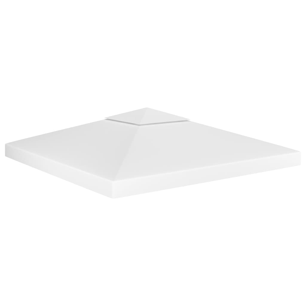 Cubierta superior de cenador 2 niveles negro 310 g/m² 3x3 m