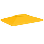 Cubierta superior de cenador 2 niveles negro 310 g/m² 3x3 m
