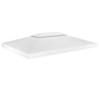 Cubierta superior de cenador 2 niveles negro 310 g/m² 3x3 m