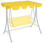 Dosel de repuesto columpio de jardín azul 150/130x105/70 cm