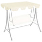 Dosel de repuesto columpio de jardín azul 150/130x105/70 cm