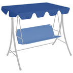 Dosel de repuesto columpio de jardín azul 150/130x105/70 cm