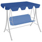 Dosel de repuesto columpio de jardín azul 150/130x105/70 cm
