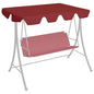Dosel de repuesto columpio de jardín azul 150/130x105/70 cm