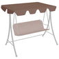 Dosel de repuesto columpio de jardín azul 150/130x105/70 cm