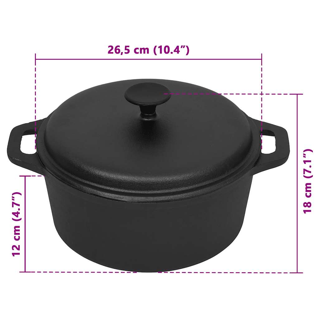Olla de hierro fundido Ø26,5 cm