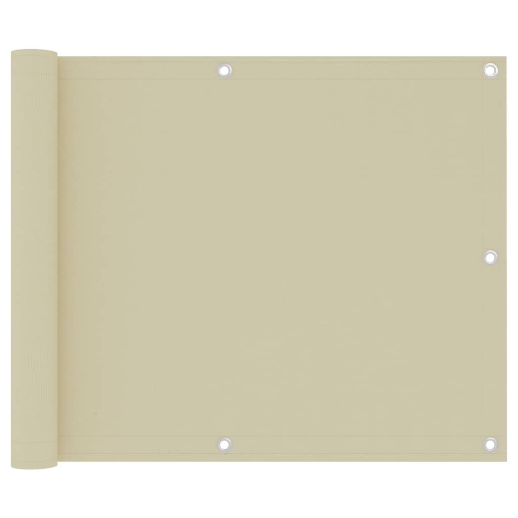 Toldo para balcón de tela oxford amarillo 120x600 cm