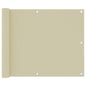 Toldo para balcón de tela oxford amarillo 120x600 cm