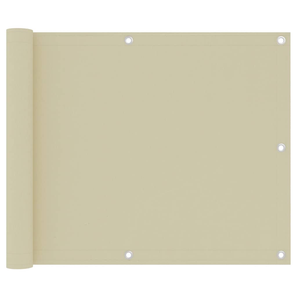 Toldo para balcón de tela oxford amarillo 120x600 cm
