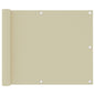Toldo para balcón de tela oxford amarillo 120x600 cm