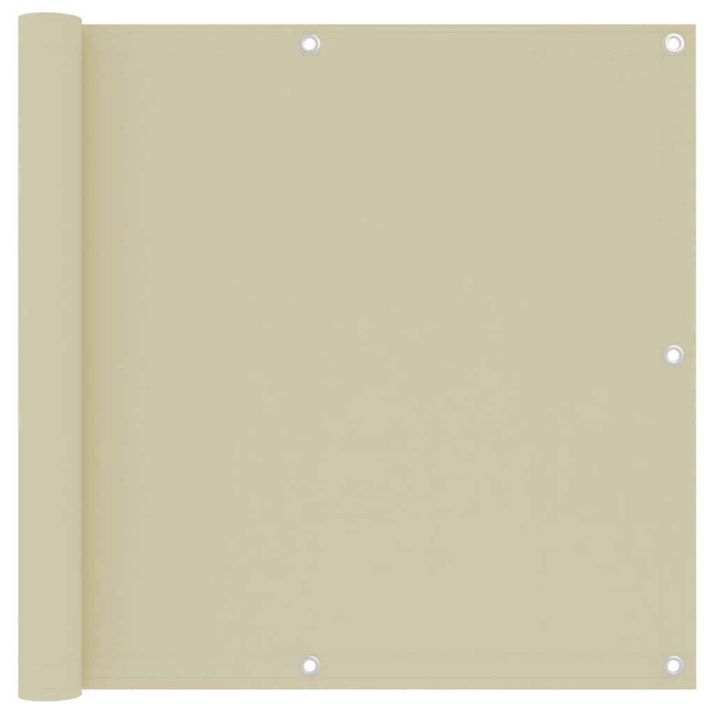 Toldo para balcón de tela oxford amarillo 120x600 cm