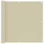 Toldo para balcón de tela oxford amarillo 120x600 cm