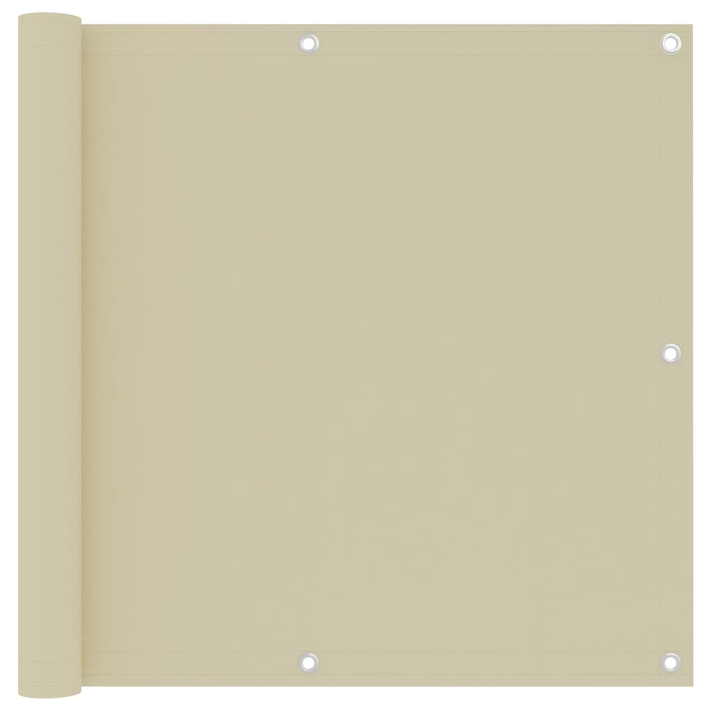 Toldo para balcón de tela oxford amarillo 120x600 cm