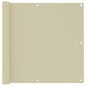 Toldo para balcón de tela oxford amarillo 120x600 cm