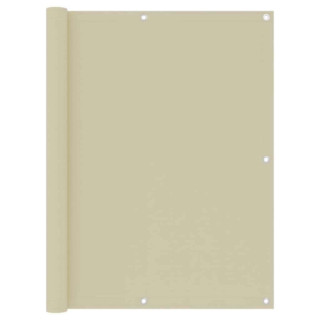 Toldo para balcón de tela oxford amarillo 120x600 cm