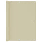 Toldo para balcón de tela oxford amarillo 120x600 cm