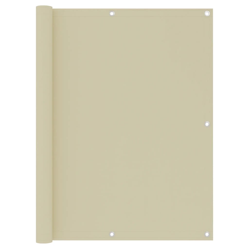 Toldo para balcón de tela oxford amarillo 120x600 cm