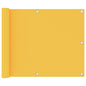 Toldo para balcón de tela oxford amarillo 120x600 cm