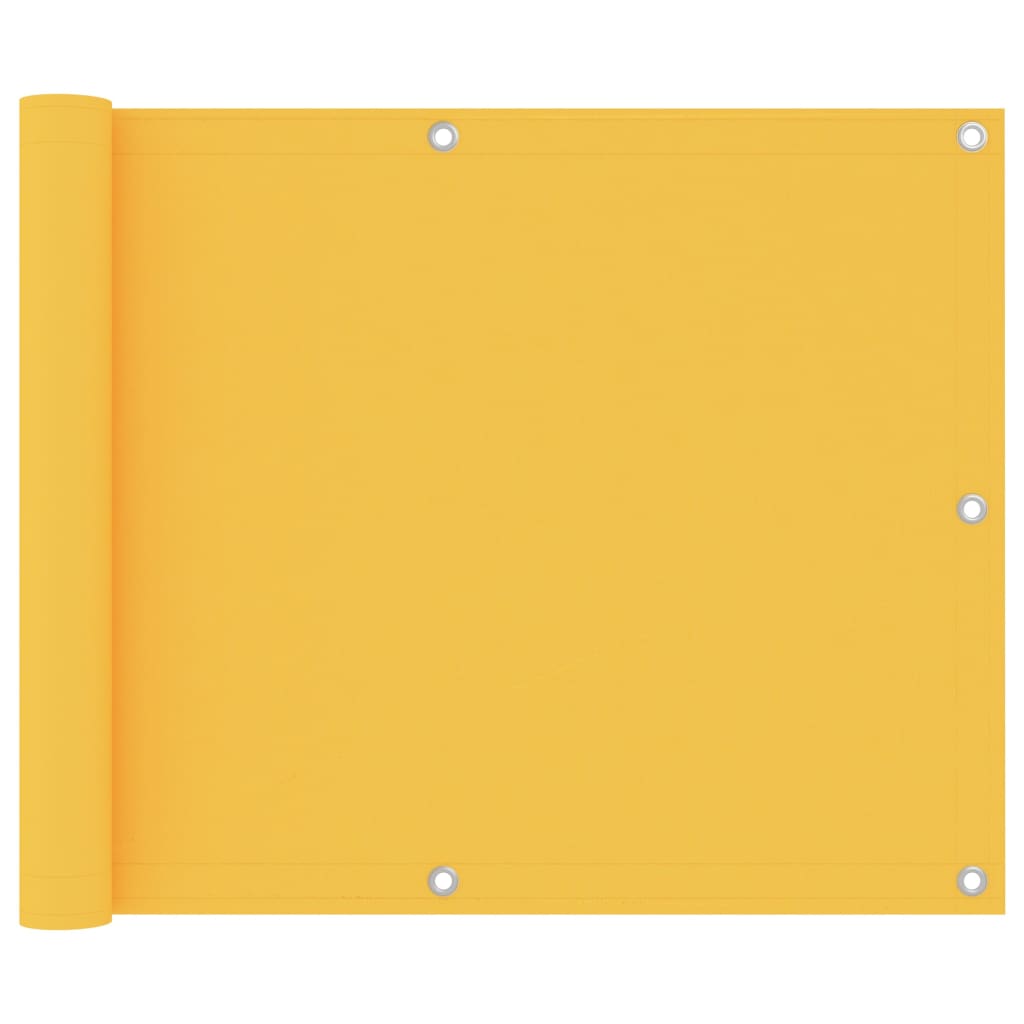 Toldo para balcón de tela oxford amarillo 120x600 cm