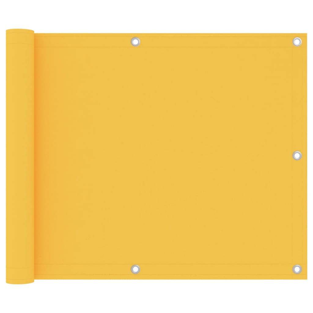 Toldo para balcón de tela oxford amarillo 120x600 cm