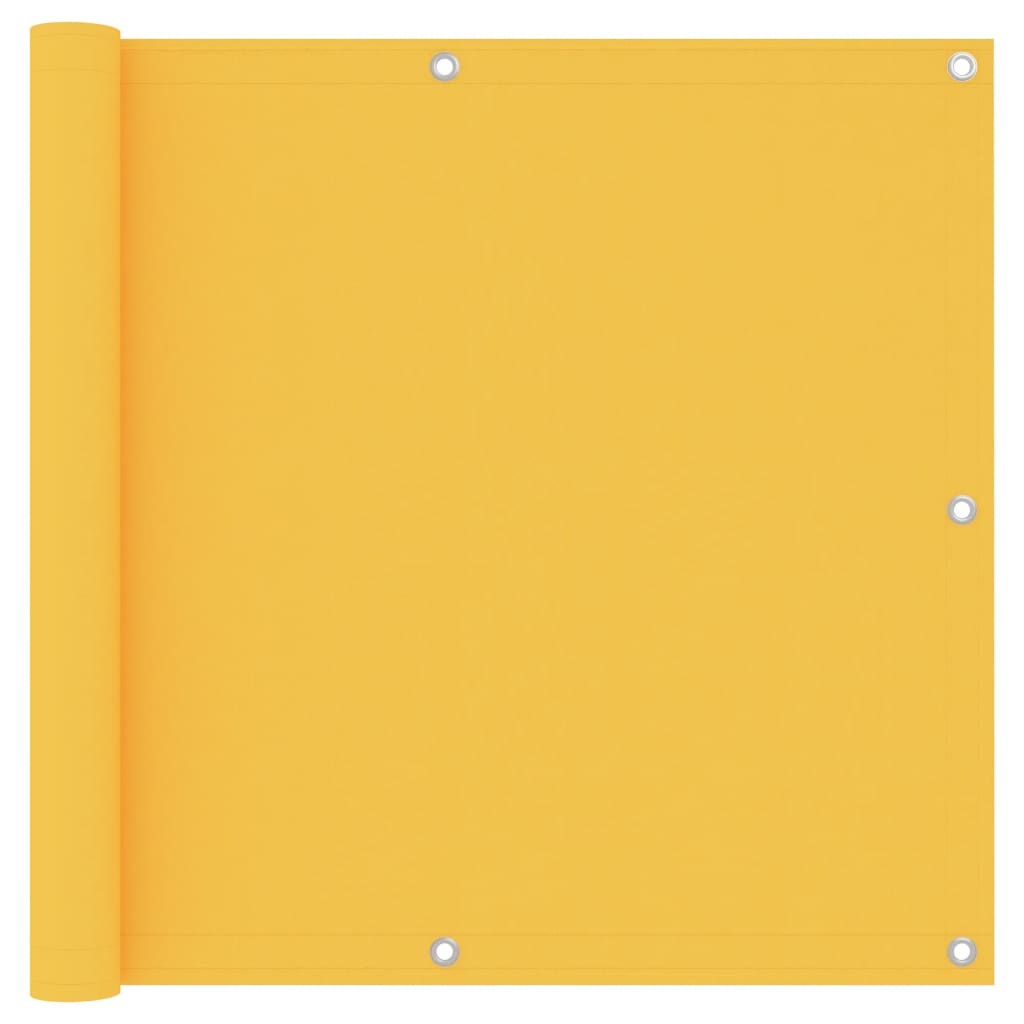 Toldo para balcón de tela oxford amarillo 120x600 cm