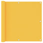 Toldo para balcón de tela oxford amarillo 120x600 cm