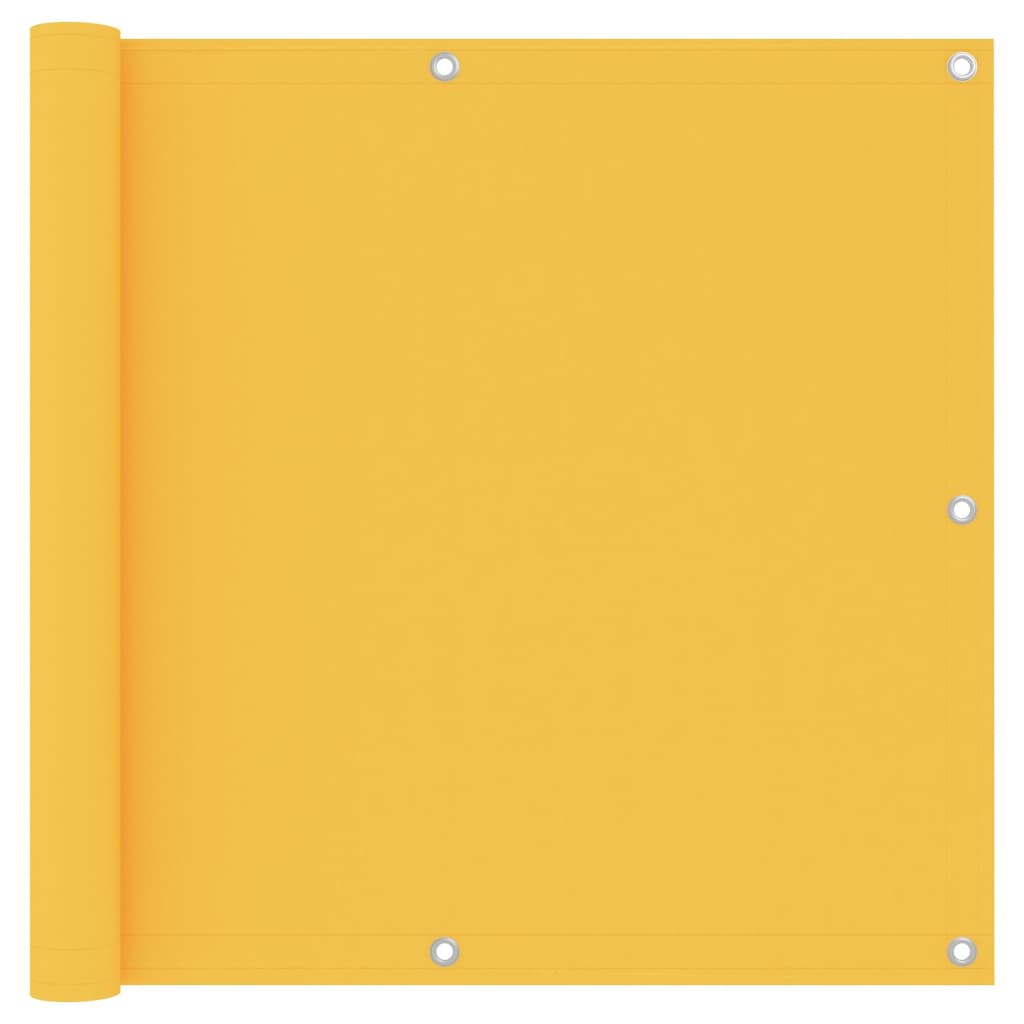 Toldo para balcón de tela oxford amarillo 120x600 cm