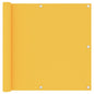 Toldo para balcón de tela oxford amarillo 120x600 cm