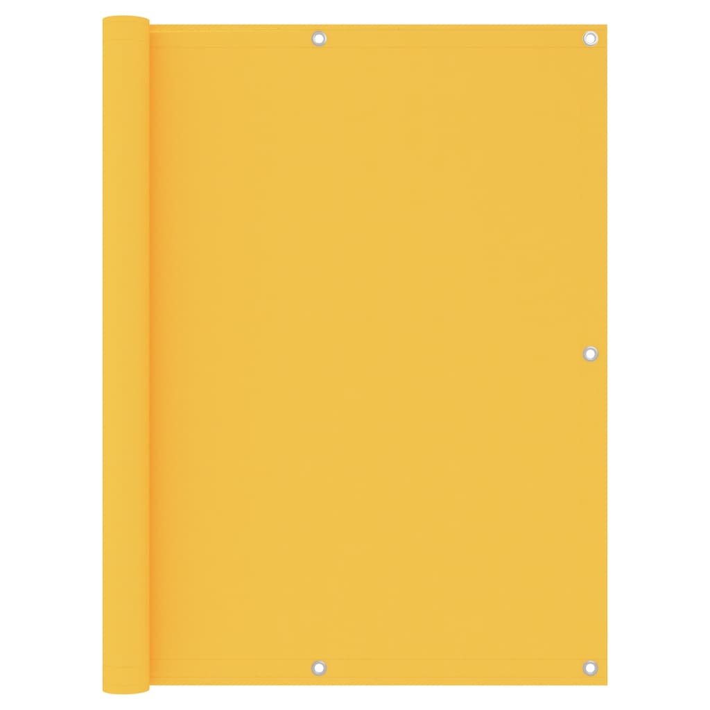 Toldo para balcón de tela oxford amarillo 120x600 cm