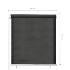 Persiana enrollable de exterior 60x140 cm gris antracita