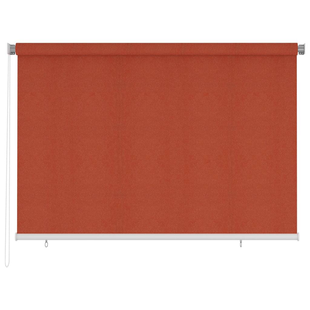 Persiana enrollable de jardín HDPE marrón 140x230cm