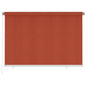Persiana enrollable de jardín HDPE marrón 140x230cm
