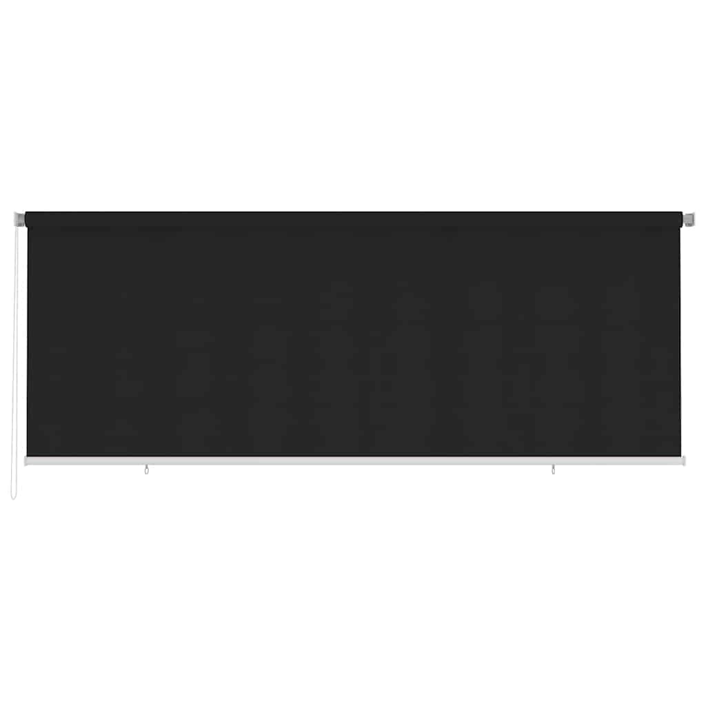 Persiana enrollable de jardín HDPE marrón 140x230cm