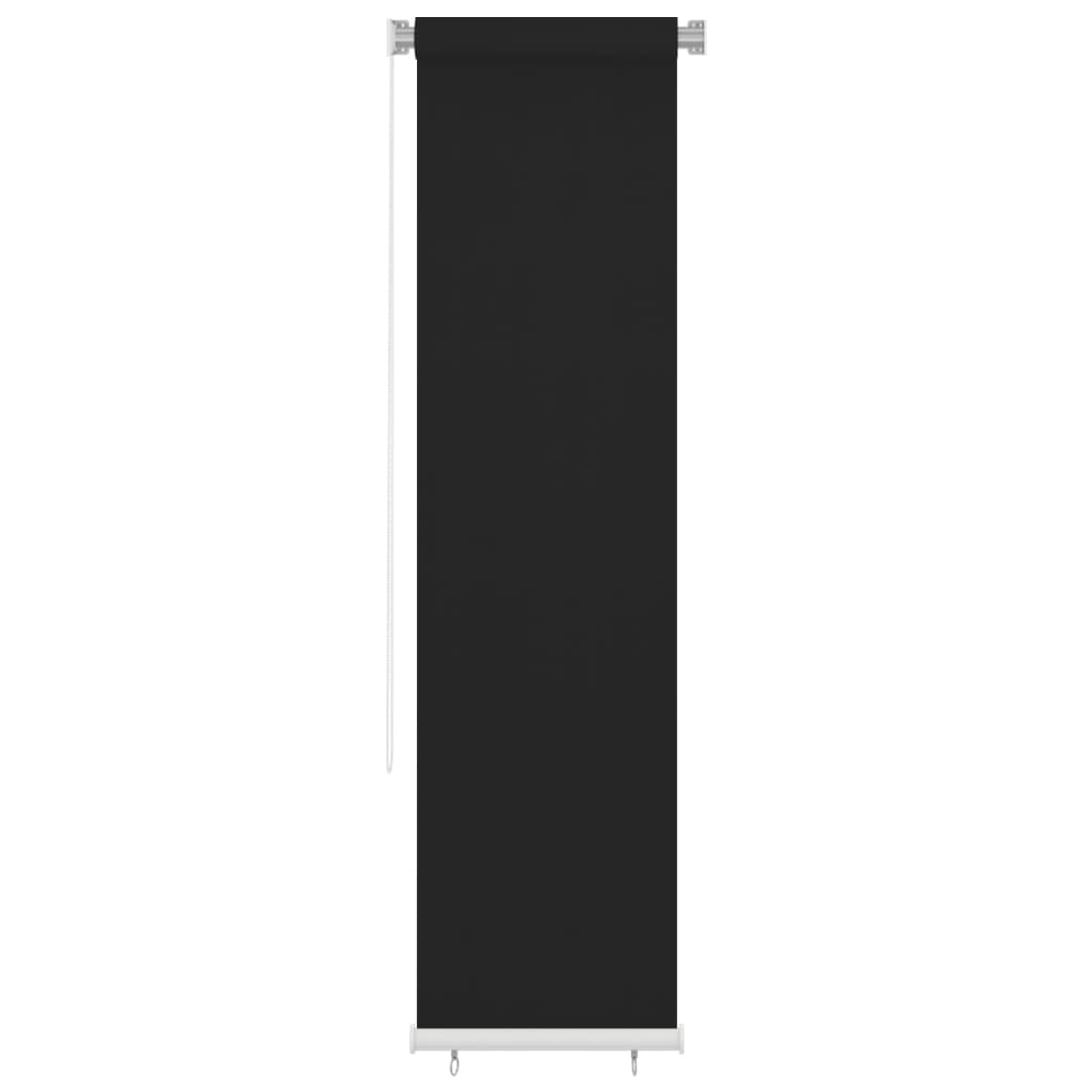 Persiana enrollable de jardín HDPE marrón 140x230cm