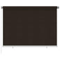 Persiana enrollable de jardín HDPE marrón 140x230cm