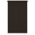 Persiana enrollable de jardín HDPE marrón 140x230cm