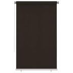 Persiana enrollable de jardín HDPE marrón 140x230cm