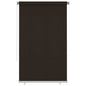 Persiana enrollable de jardín HDPE marrón 140x230cm