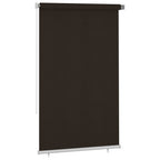 Persiana enrollable de jardín HDPE marrón 140x230cm