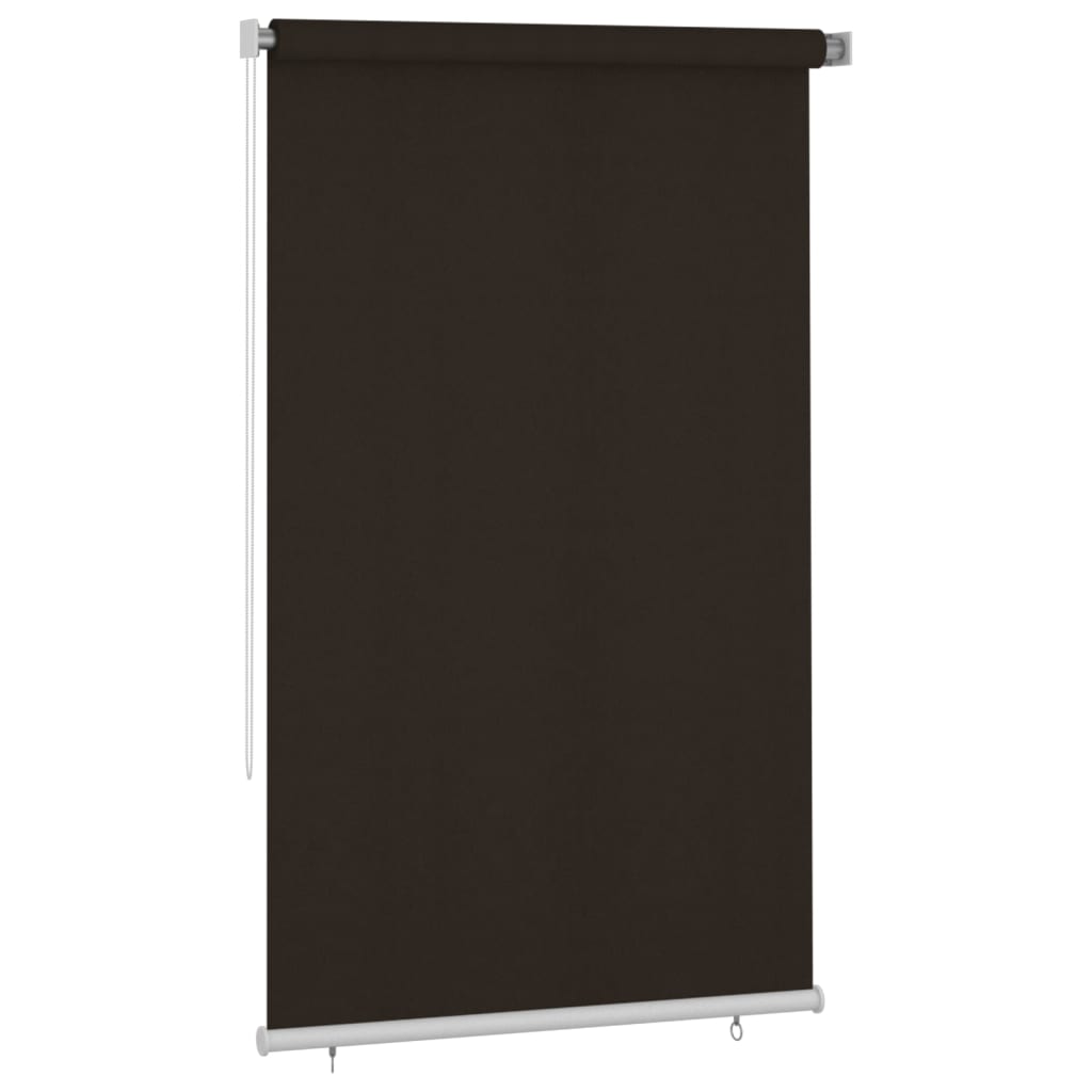 Persiana enrollable de jardín HDPE marrón 140x230cm