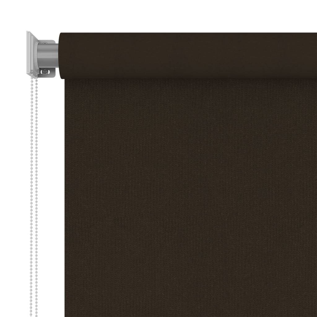 Persiana enrollable de jardín HDPE marrón 140x230cm