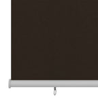 Persiana enrollable de jardín HDPE marrón 140x230cm