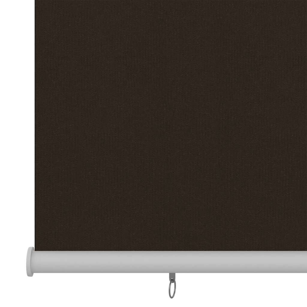 Persiana enrollable de jardín HDPE marrón 140x230cm