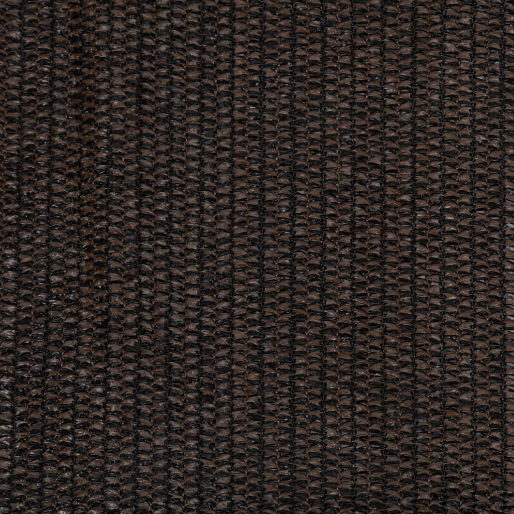 Persiana enrollable de jardín HDPE marrón 140x230cm