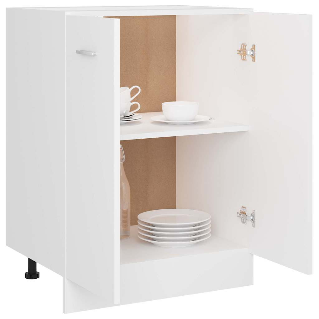 Armario bajo "Lyon" blanco 60x46x81,5 cm madera de ingeniería