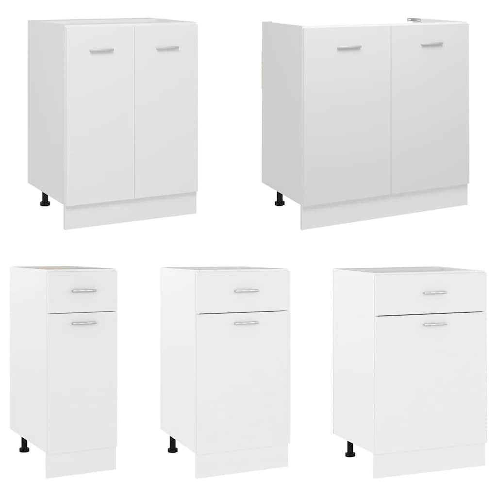 Armario bajo "Lyon" blanco 60x46x81,5 cm madera de ingeniería