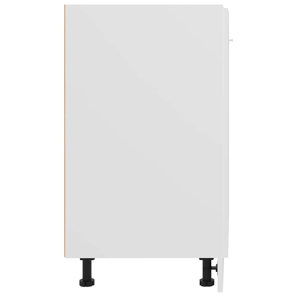 Armario bajo "Lyon" blanco 60x46x81,5 cm madera de ingeniería