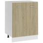 Armario bajo "Lyon" blanco 60x46x81,5 cm madera de ingeniería