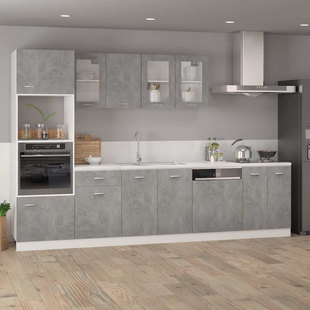 Armario bajo "Lyon" Gris Hormigón 60x46x81,5 cm Madera de ingeniería
