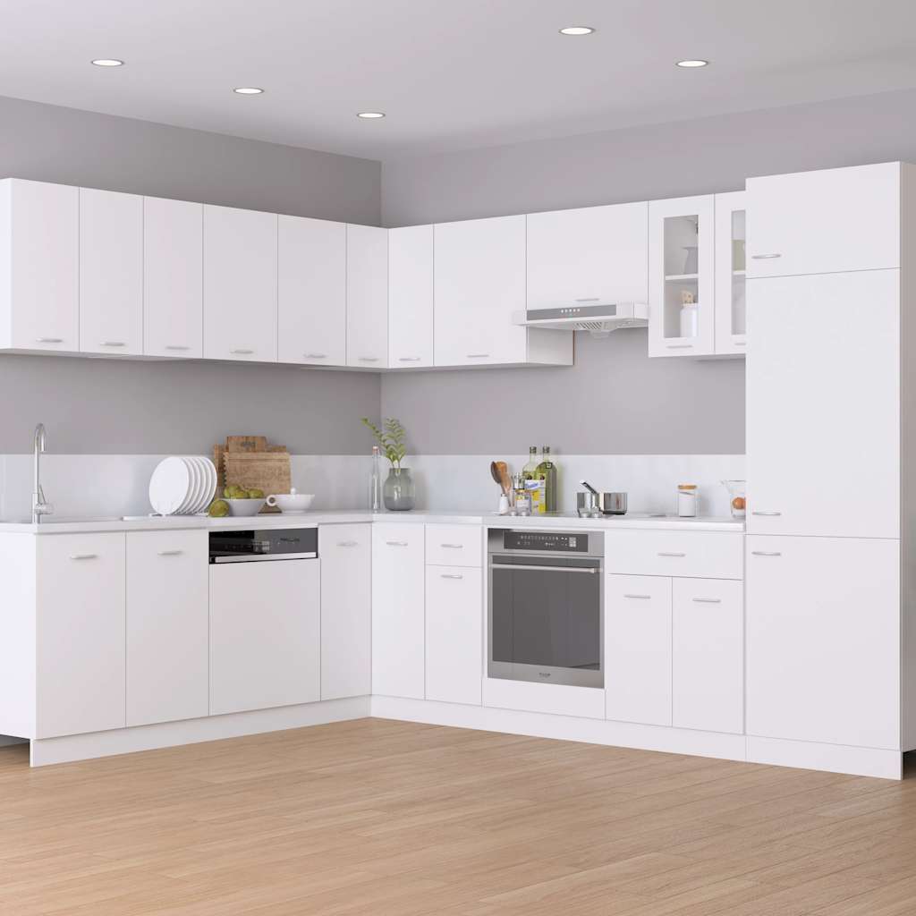 Mueble bajo fregadero "Lyon" blanco 80x46x81,5 cm madera de ingeniería